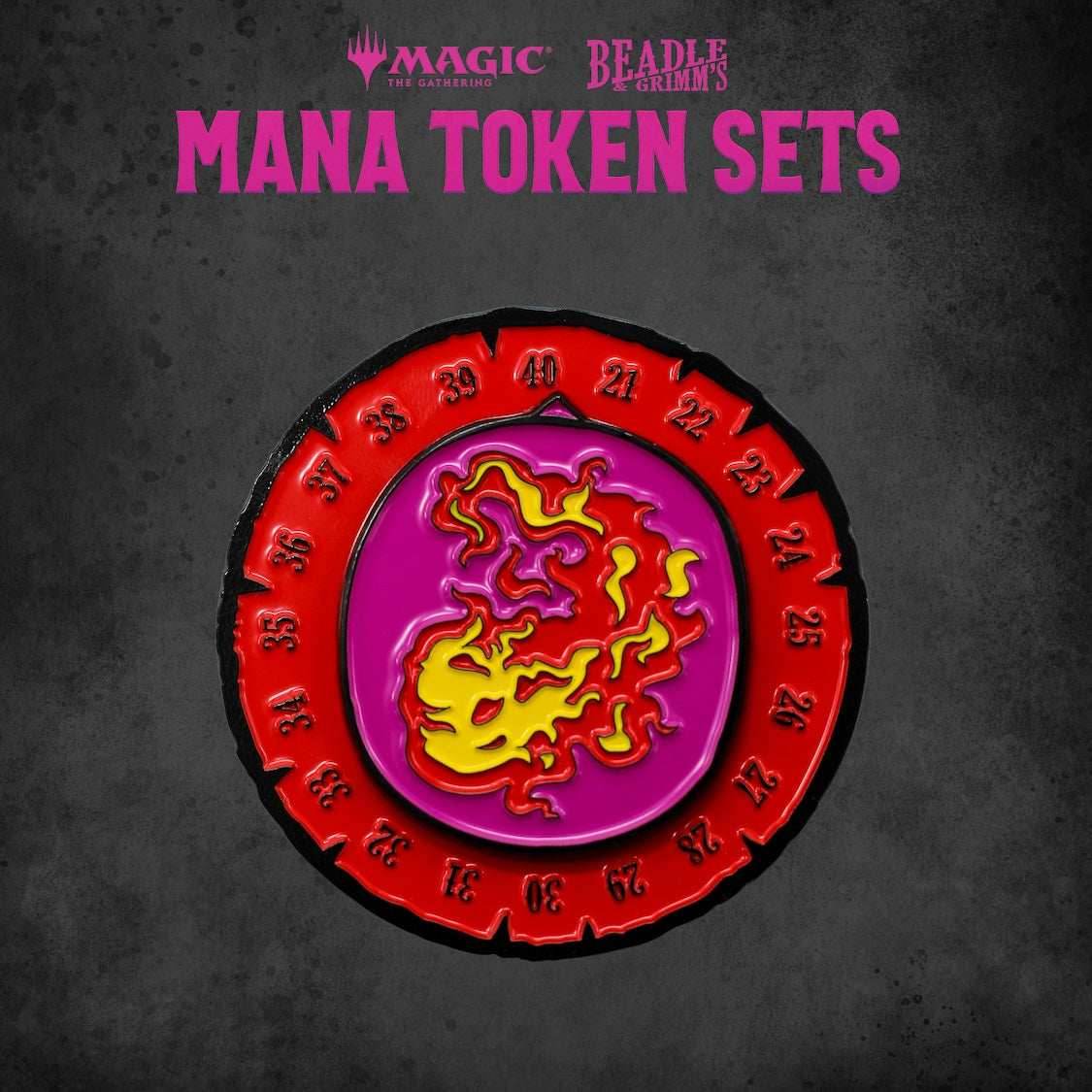 Red Mana Token Set (MTG) - 