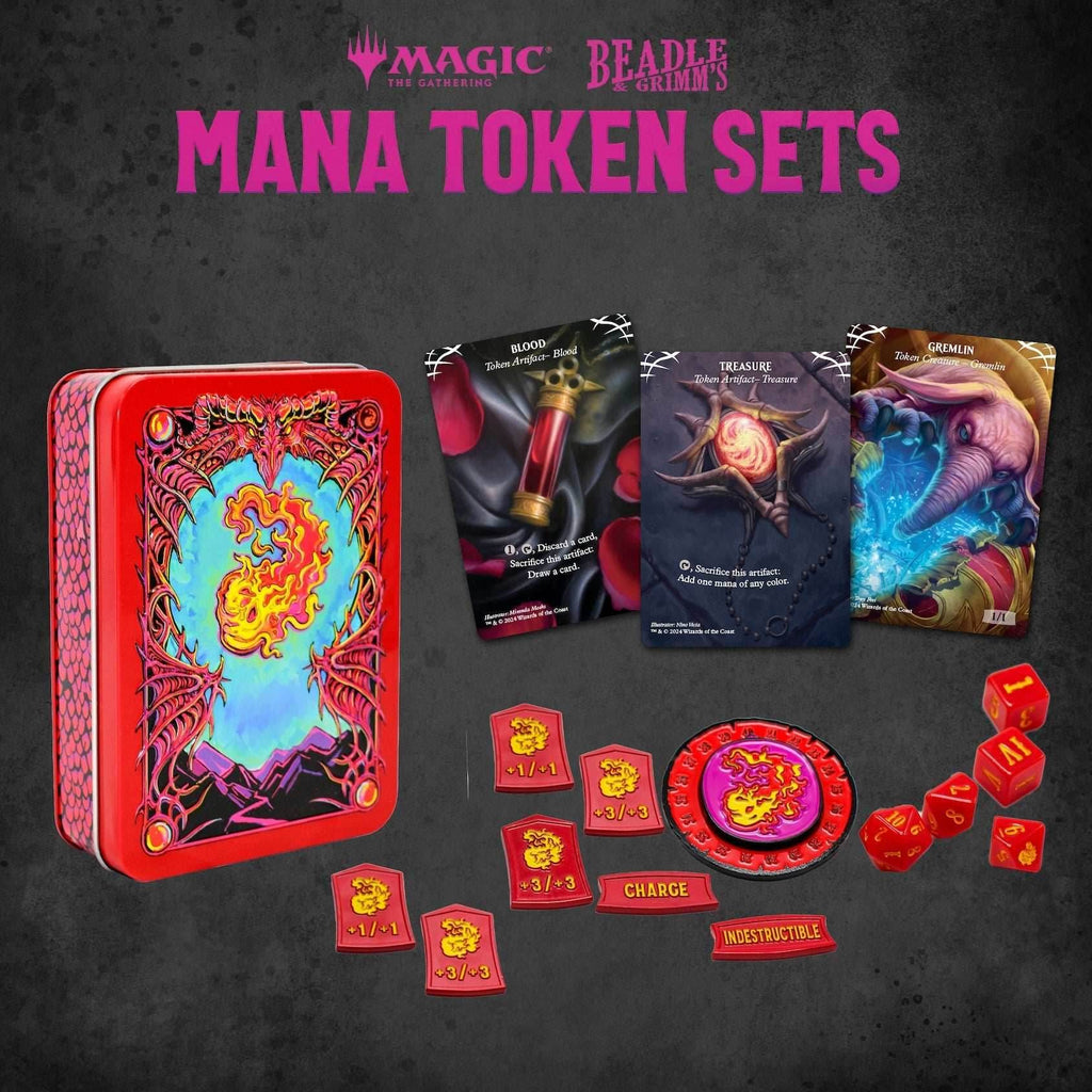 Red Mana Token Set (MTG) - 