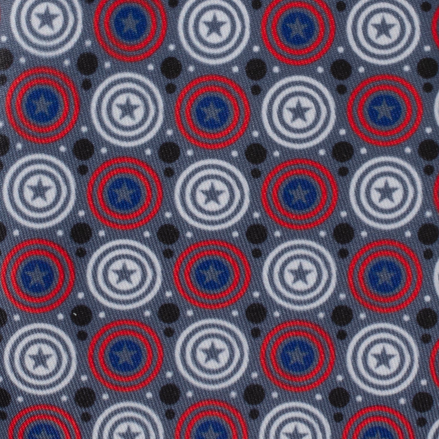 Marvel Captain America Gray Dot Men's Tie