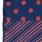Marvel Captain America Shield Navy Pocket Square