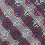 Marvel Captain America Gray Stripe Men's Tie