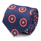 Marvel Captain America Hidden Message Blue Men's Tie