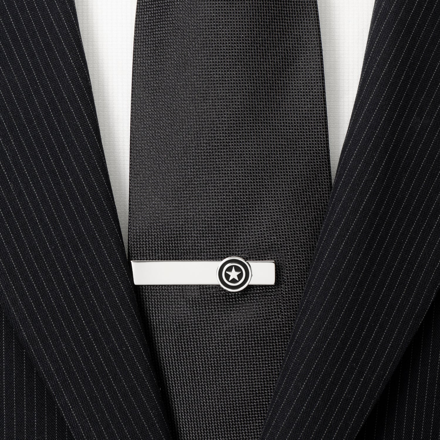 Marvel Captain America Silver Tie Bar