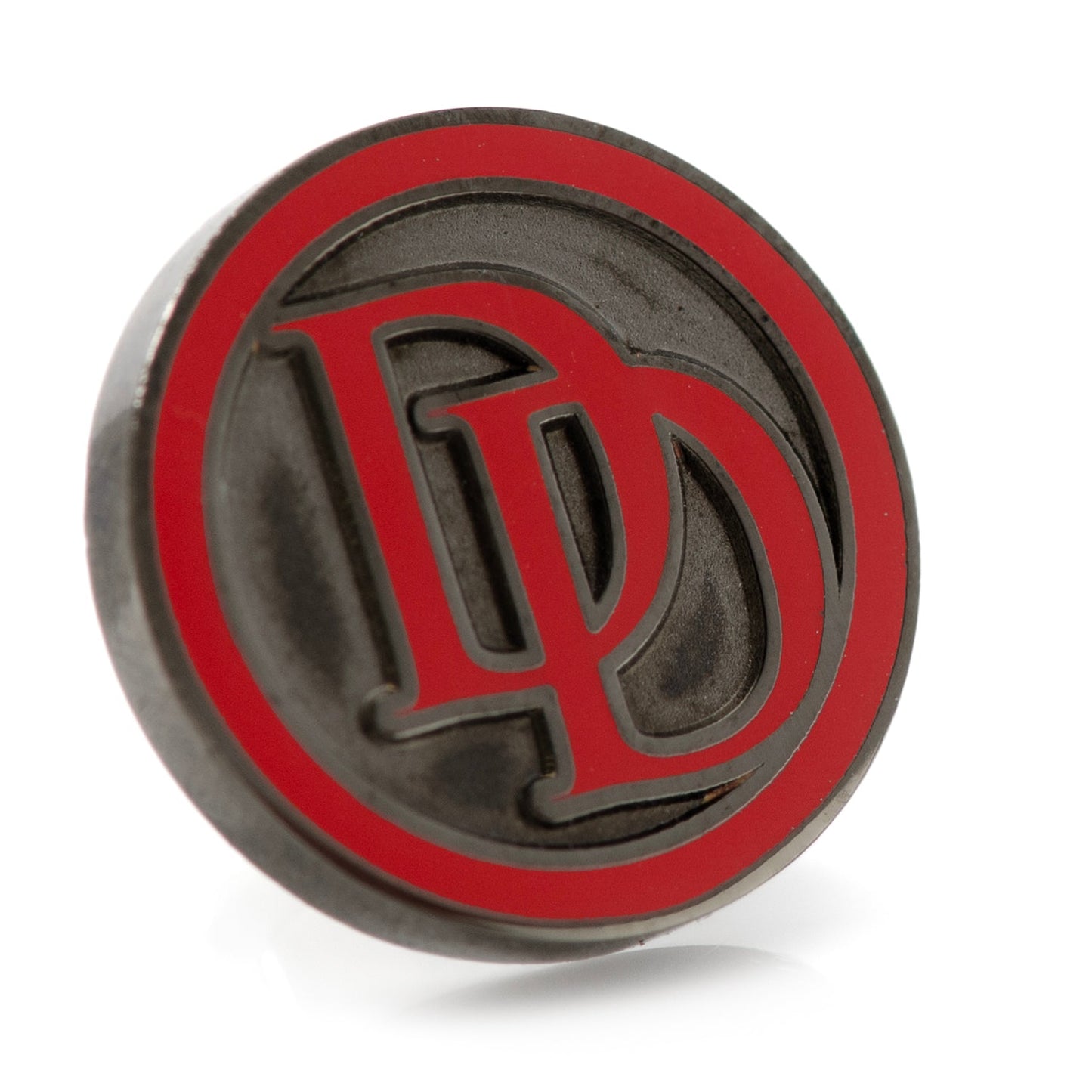 Marvel Daredevil Men’s Black Tie and Embossed Logo Lapel Pin Gift Set