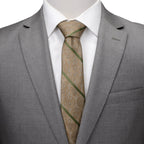 Marvel Guardians of the Galaxy Groot Tan Striped Men's Tie
