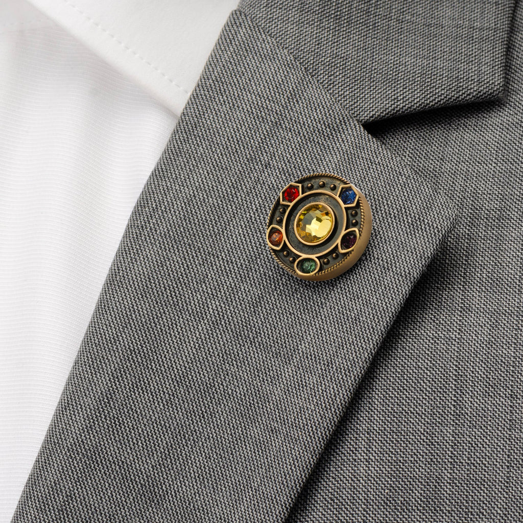 Marvel Avengers  Infinity Stones Antique Gold Lapel Pin