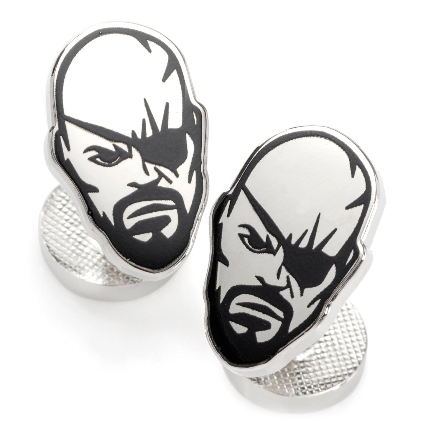Marvel Nick Fury Silver Cufflinks