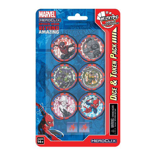 HeroClix: Marvel - Spider-Man Beyond Amazing - Dice & Token Pack - 