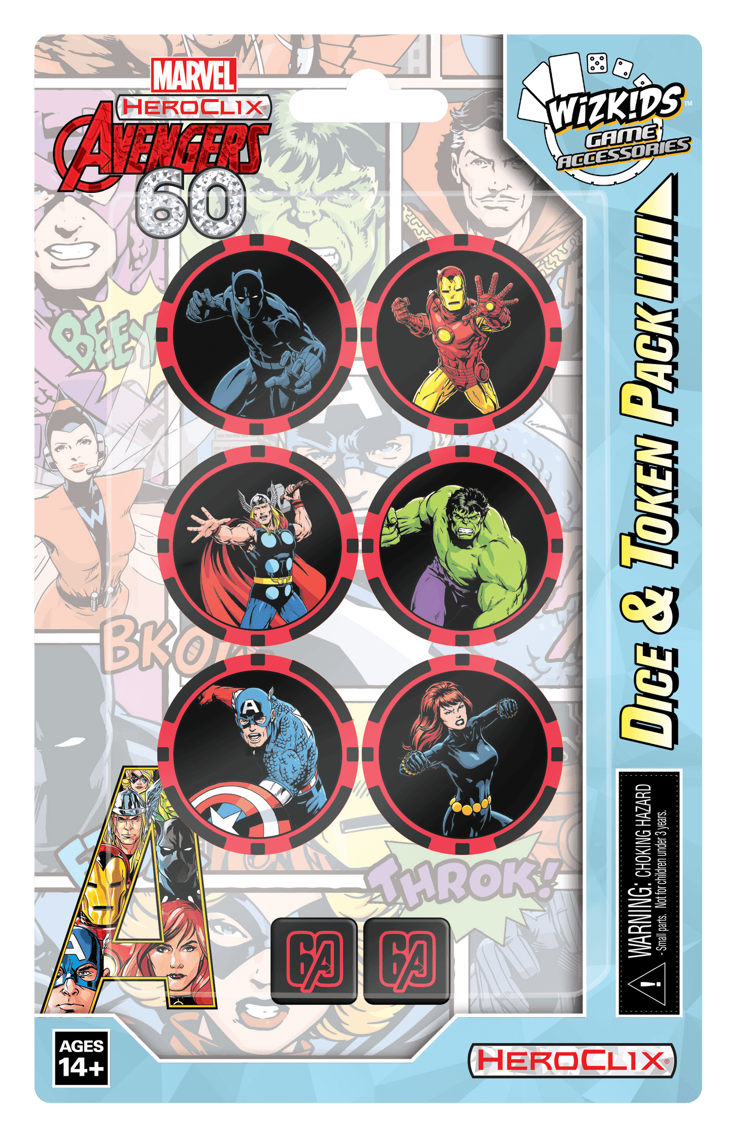 HeroClix: Avengers 60th Anniversary Dice and Token Pack - 