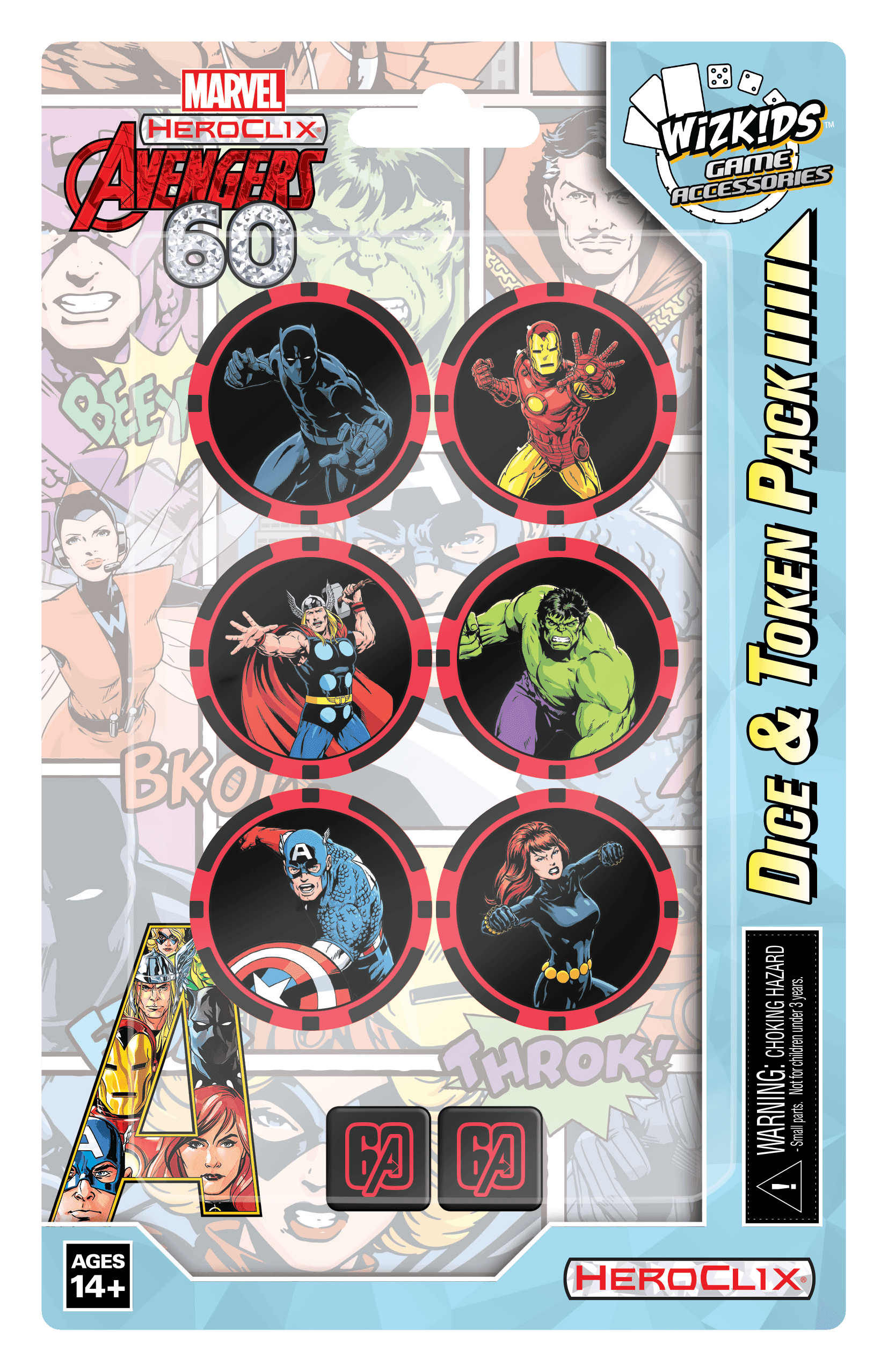HeroClix: Avengers 60th Anniversary Dice and Token Pack - 