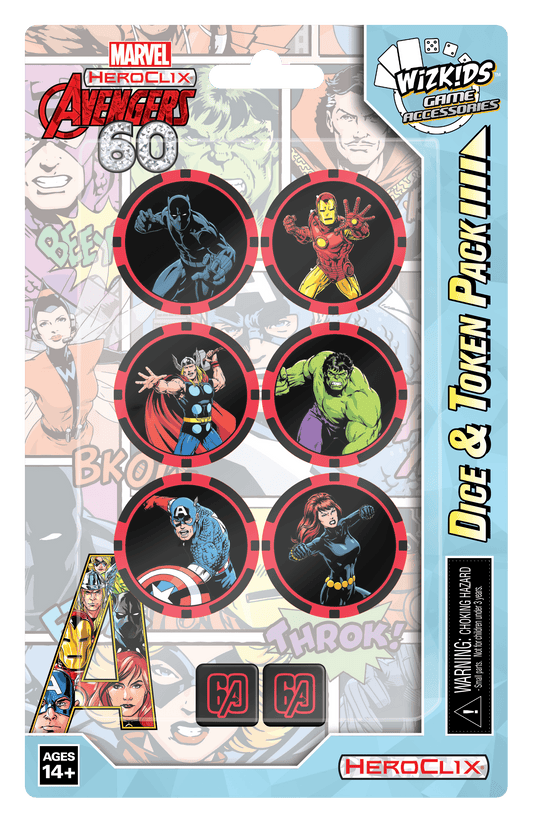 HeroClix: Avengers 60th Anniversary Dice and Token Pack - 