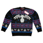 Marvel Venom Symbol Offcially Licesned Adult Holiday Ugly Christmas Sweater - S