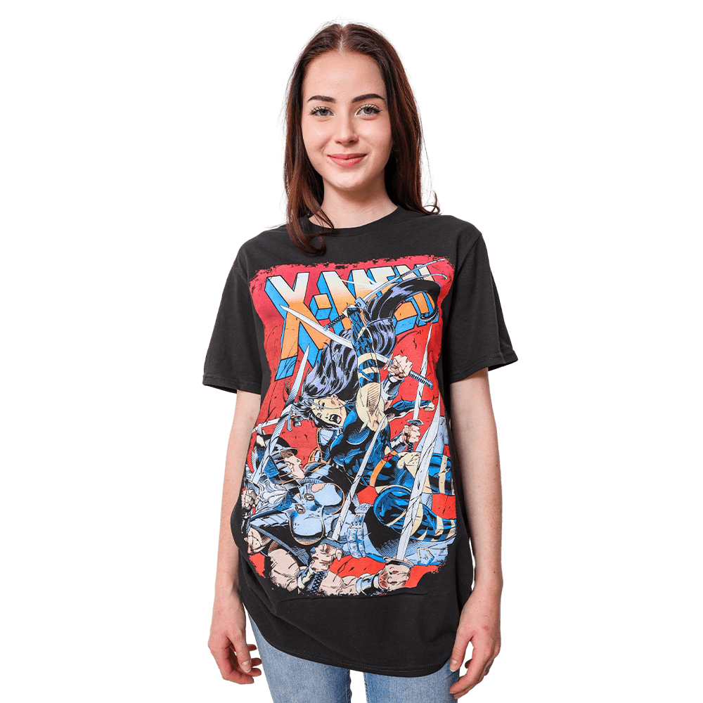 Marvel Comics X-Men Sword Showdown: Psylocke vs Spiral Adult T-Shirt - S