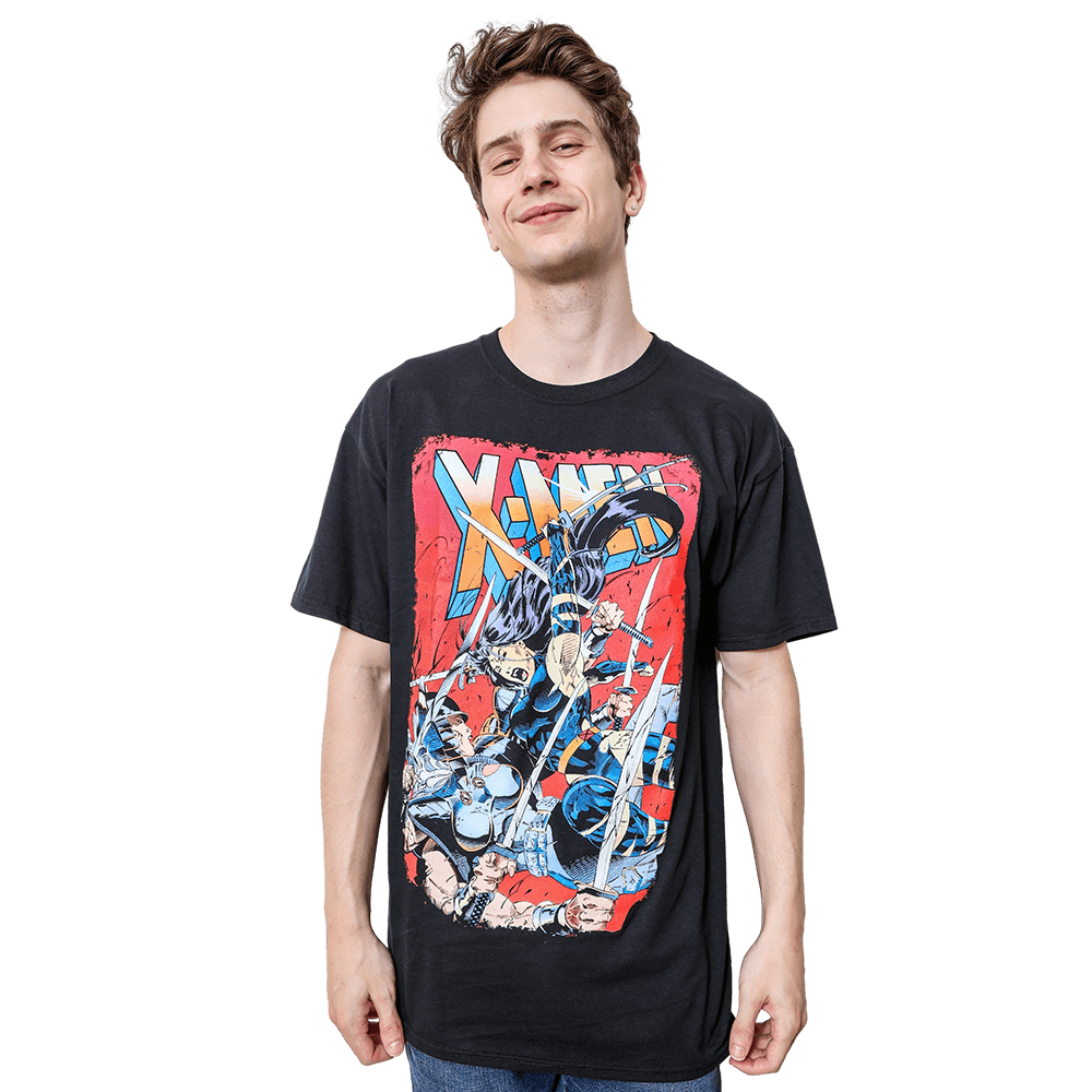 Marvel Comics X-Men Sword Showdown: Psylocke vs Spiral Adult T-Shirt - S