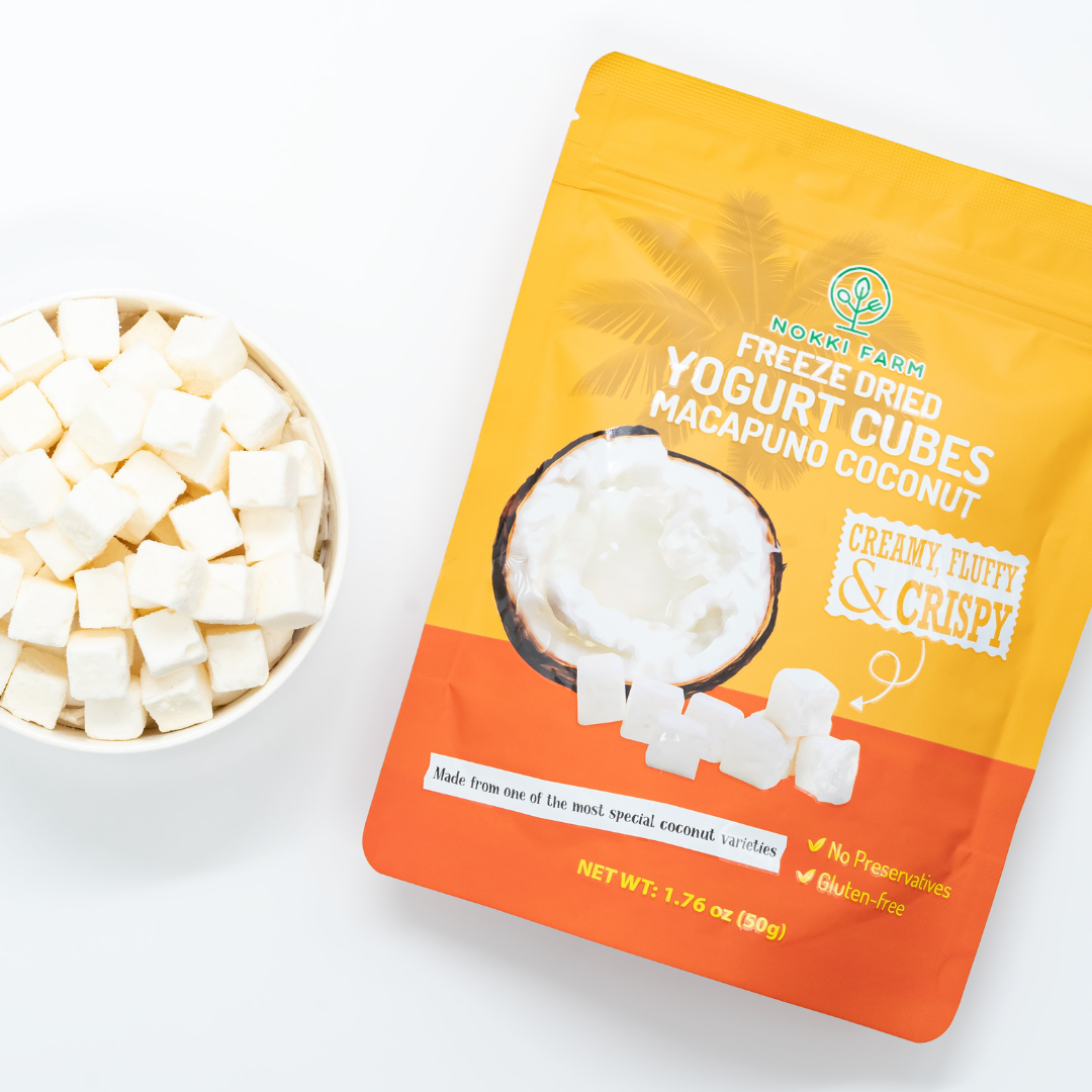 Freeze-Dried Yogurt Cubes - Macapuno Coconut
