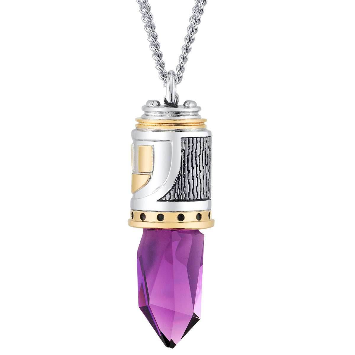 Star Wars X RockLove Mace Windu Kyber Crystal Necklace - 