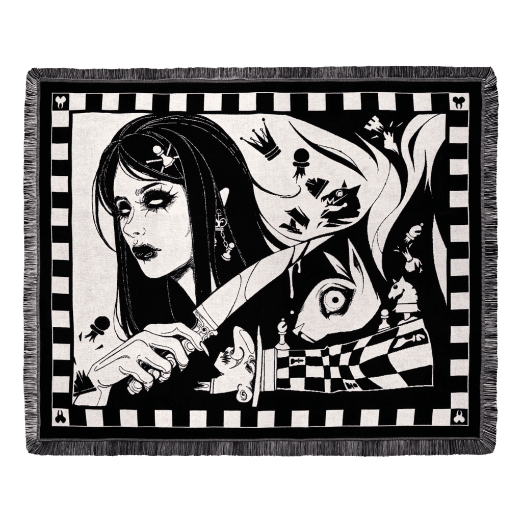 Madness Reigns Woven Blanket - 