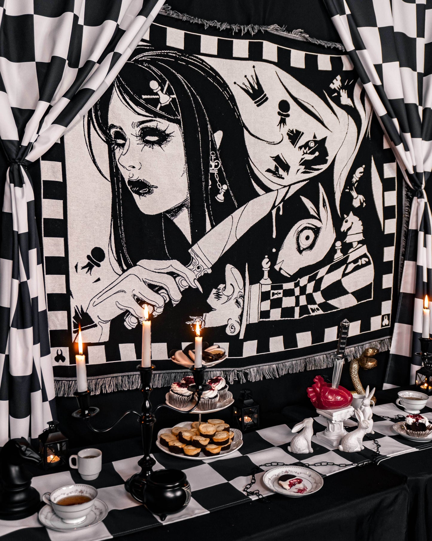 Madness Reigns Woven Blanket - 