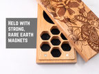 Death Head Moth | Engraved Dual Hex Dice Vault