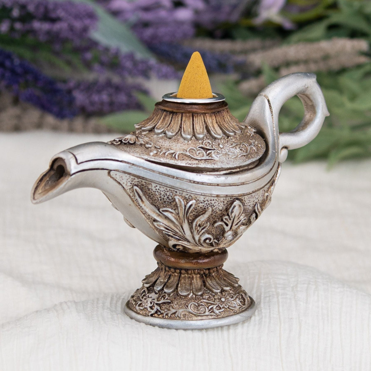 Magic Genie Lamp Back Flow Incense Burner