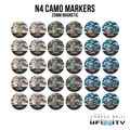 N4 Magnetic Camo Markers - Camo / A / 25mm