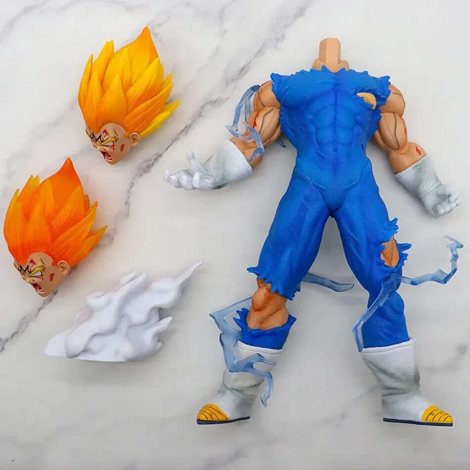 Majin Vegeta Anime Figure, Dragon Ball Z Super Saiyan Figurine 27cm