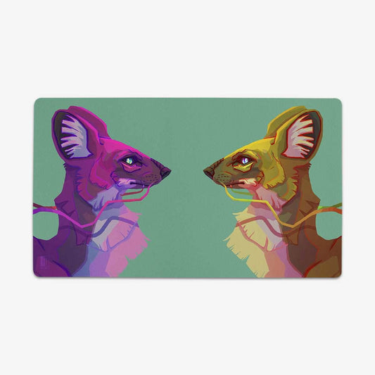 Dhole Dragon Portraits Playmat - Plain