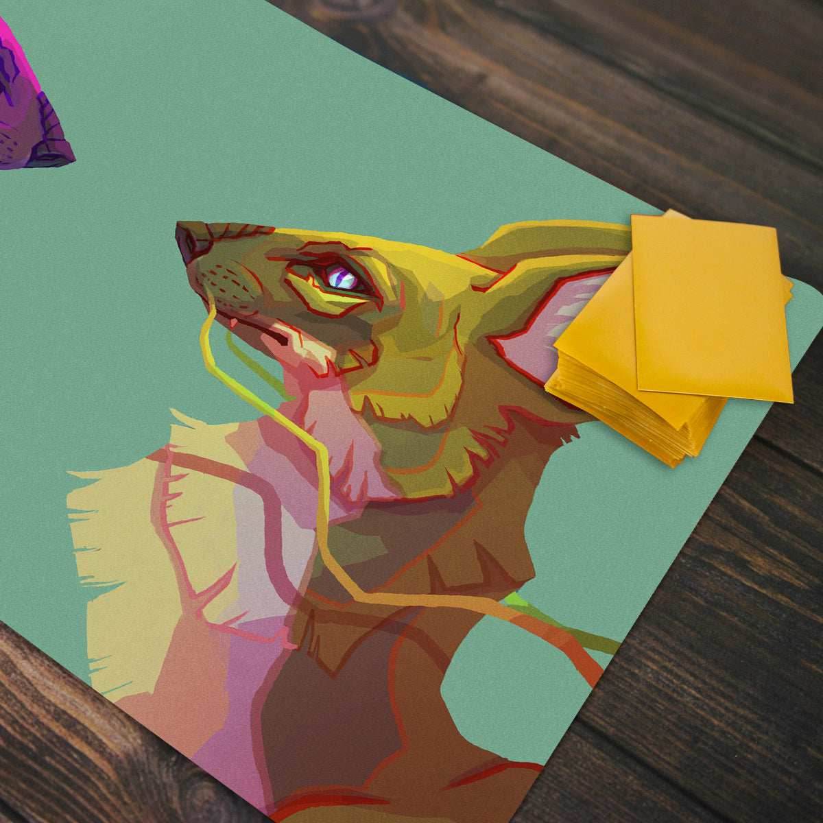 Dhole Dragon Portraits Playmat - Plain