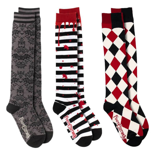 Mall Goth Knee High Sock Pack | 3 Designs - 