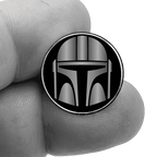PBX-006-G Order of the Mandalorian Beskar plated Lapel Pin - 