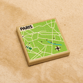 B3 Customs® Paris, France Map (2x2 Tile) - 
