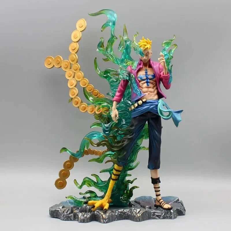 Marco The Phoenix Anime Figure, One Piece Figurines White Beard Pirates 33cm/13in
