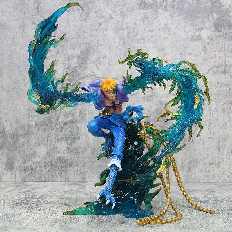 Marco the Phoenix Anime Figurine, One Piece Figures Action Toys Flying Marco PVC 33 cm