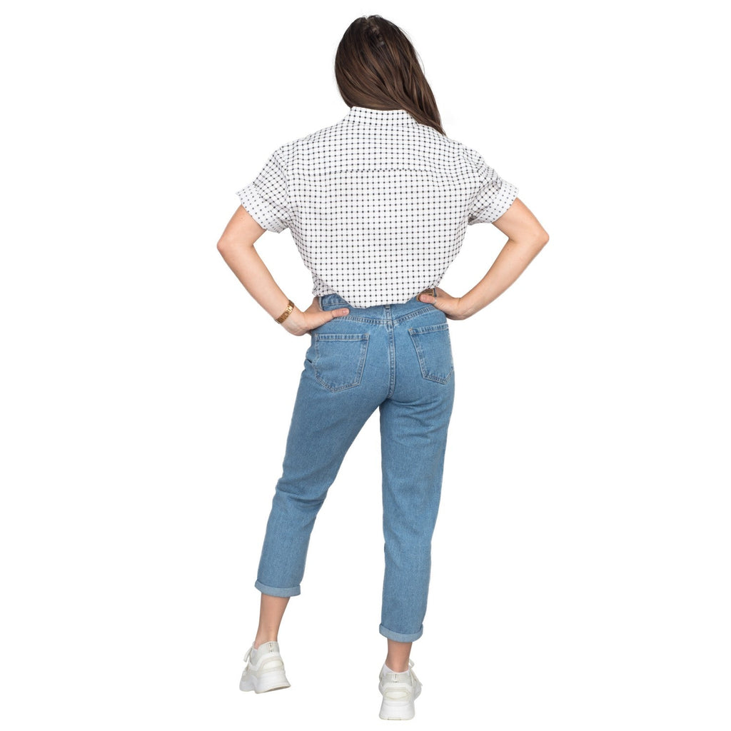 Marty McFly Halloween Costume Button Up Shirt