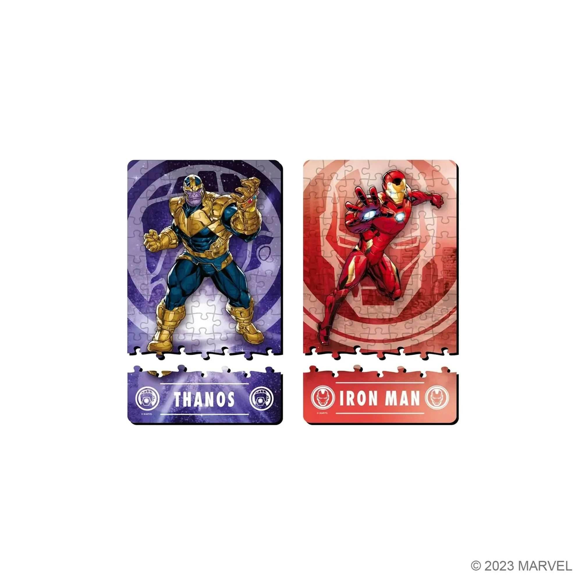 Marvel Iron Man vs. Thanos Set of 2 70 Piece Jigsaw Duel Puzzles Ridley - 