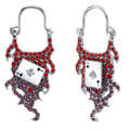 Marvel X RockLove X-MEN Gambit Spinning Card Earrings - 