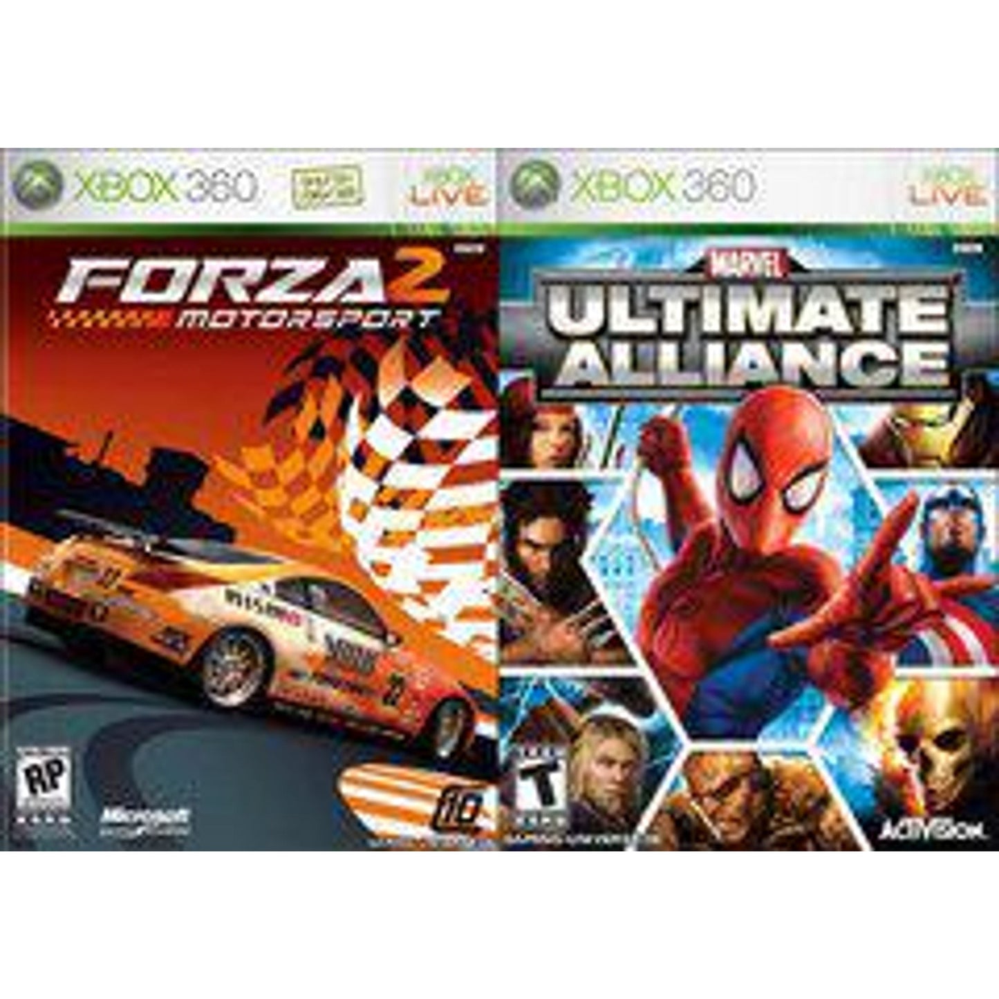 Marvel Ultimate Alliance & Forza 2 - Xbox 360