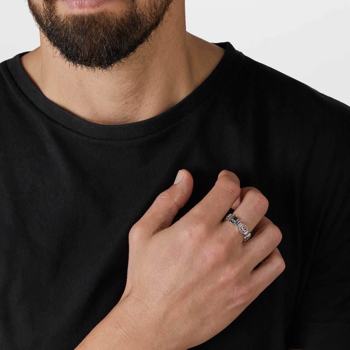 Marvel X RockLove MARVEL STUDIOS DEADPOOL AND WOLVERINE Deadpool Belt Ring - Size 6