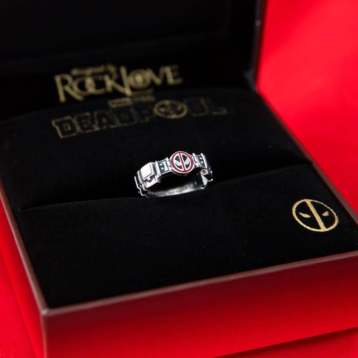 Marvel X RockLove MARVEL STUDIOS DEADPOOL AND WOLVERINE Deadpool Belt Ring - Size 6