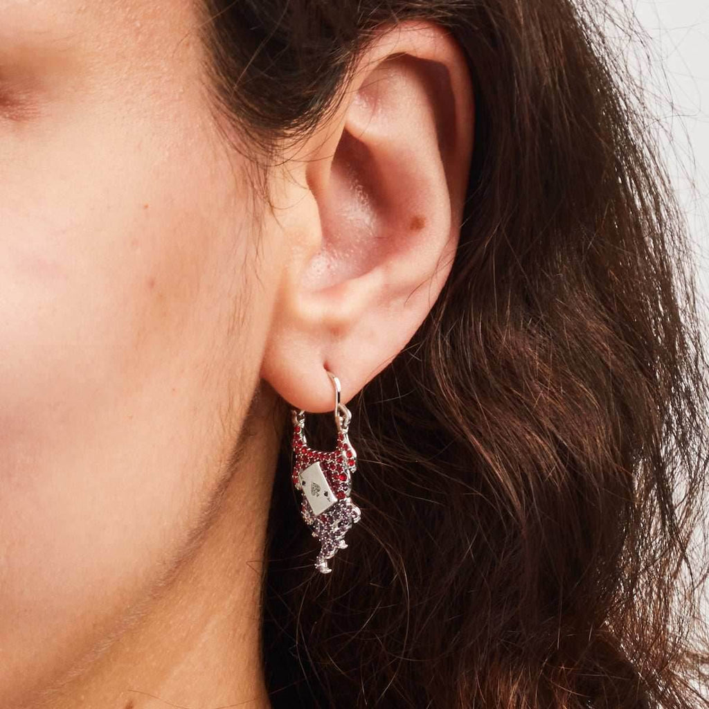Marvel X RockLove X-MEN Gambit Spinning Card Earrings - 