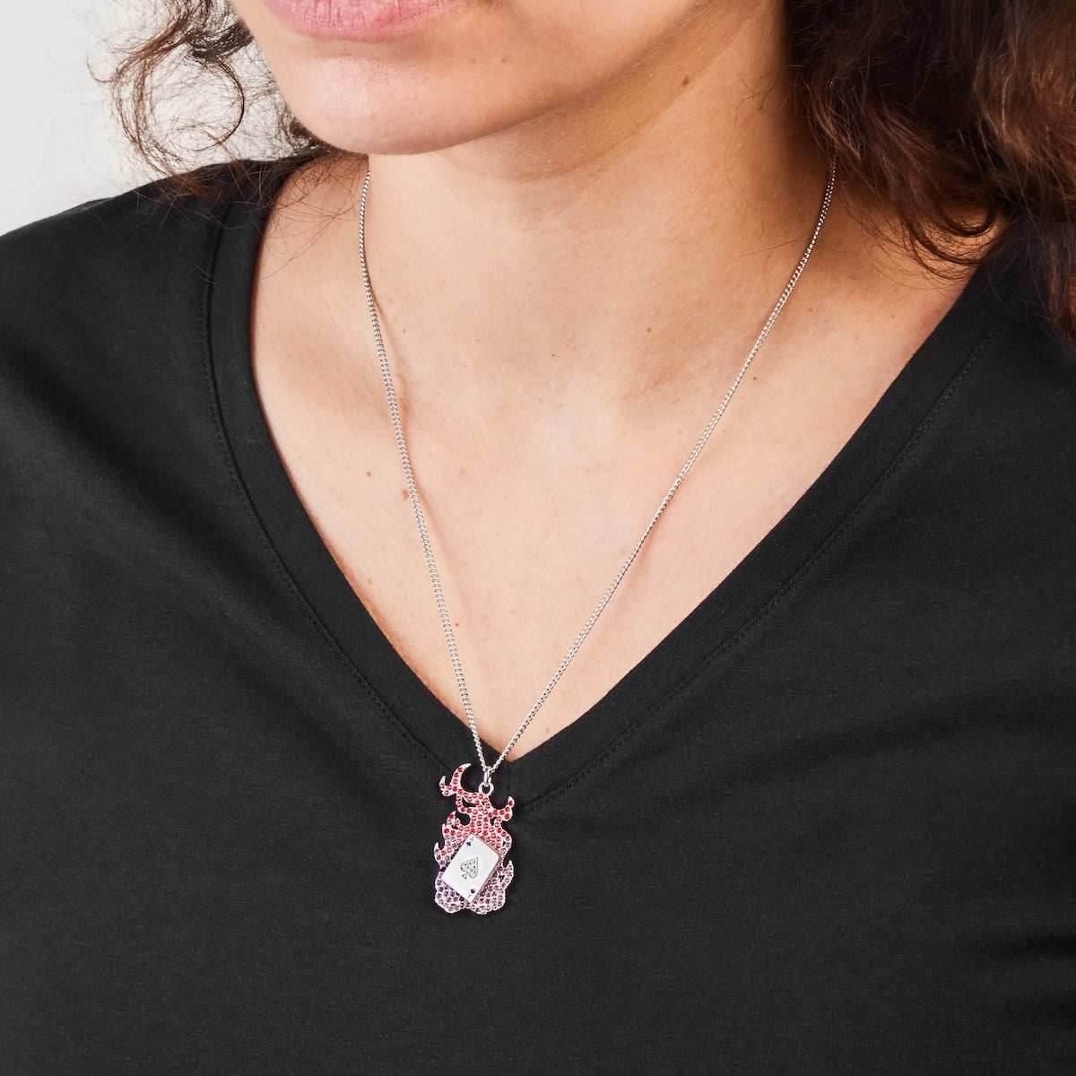 Marvel X RockLove X-MEN Gambit Spinning Card Necklace - 