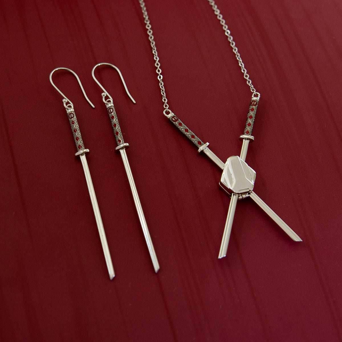 Marvel X RockLove DEADPOOL Katana Earrings - 