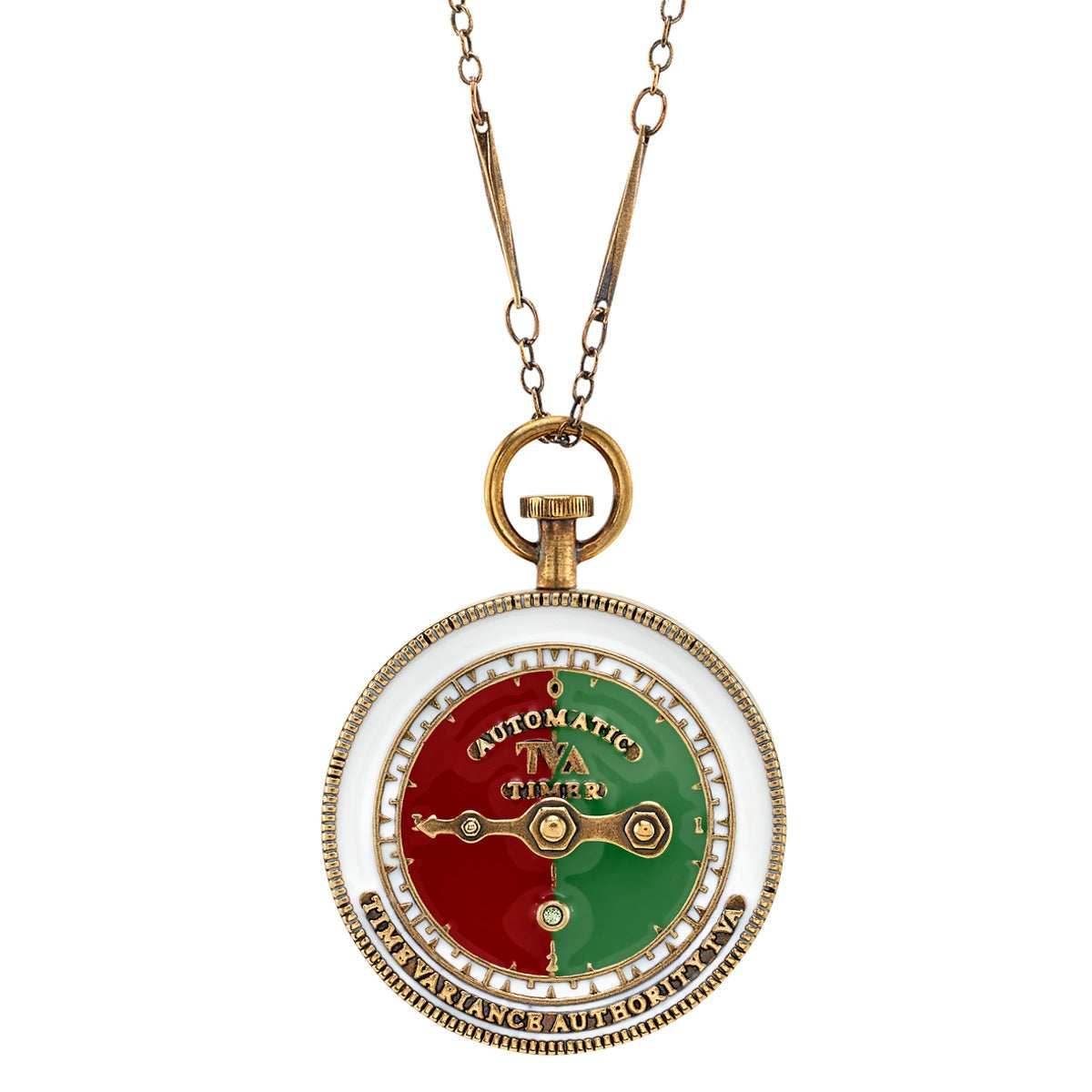 Marvel X RockLove MARVEL STUDIOS LOKI TVA Stopwatch Necklace - 