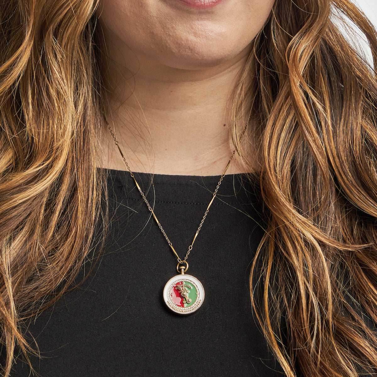 Marvel X RockLove MARVEL STUDIOS LOKI TVA Stopwatch Necklace - 