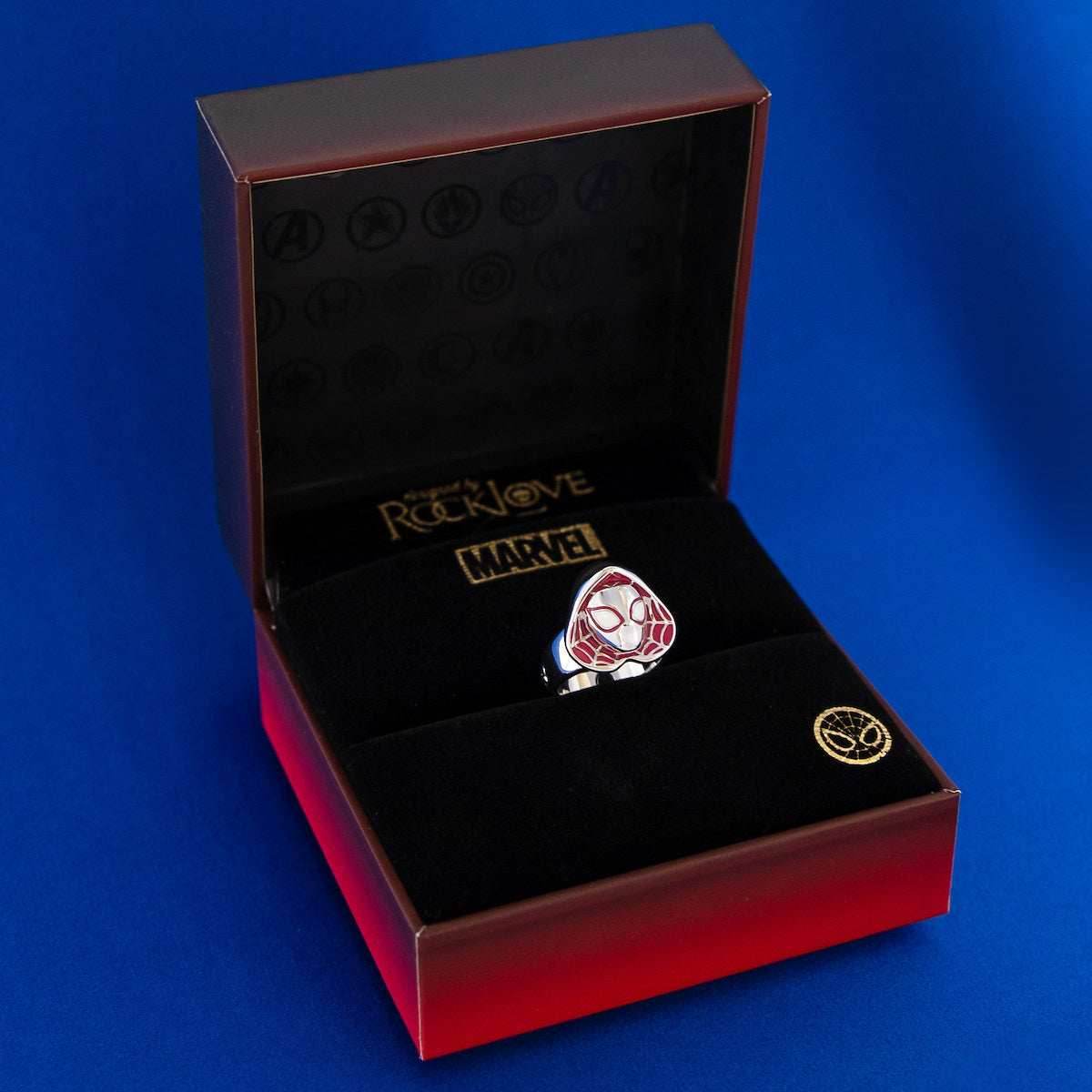 Marvel X RockLove SPIDER-MAN Ghost-Spider Mask Ring - Size 6