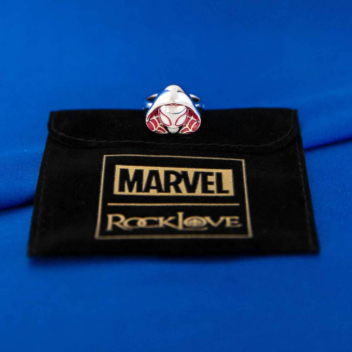 Marvel X RockLove SPIDER-MAN Ghost-Spider Mask Ring - Size 6