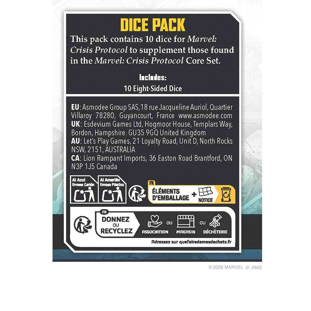 Marvel Crisis Protocol: Dice Pack (2025) - 