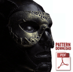 4-Pack Leather Masquerade Mask Printable Pattern Bundle - 