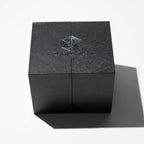 Massive Dark Black And Foil Liquid Core 95MM Chonk Handmade Resin Dice And Box - Only 1 D20