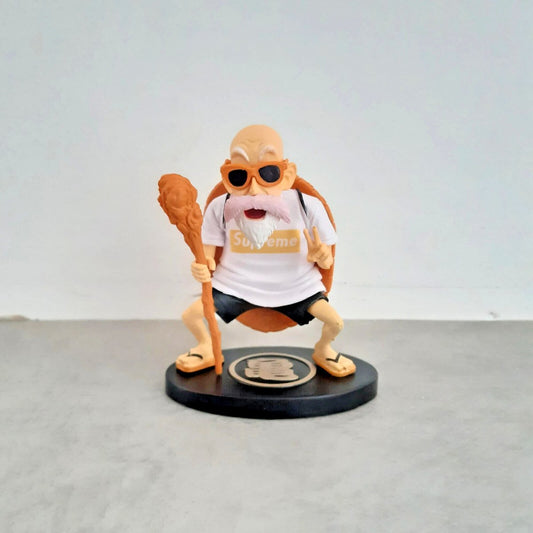 Master Roshi Dragon Ball Z Anime Figure, Turtle Hermit Kamehameha Sensei Dragon Ball Z Figurines 10 cm / 4 in
